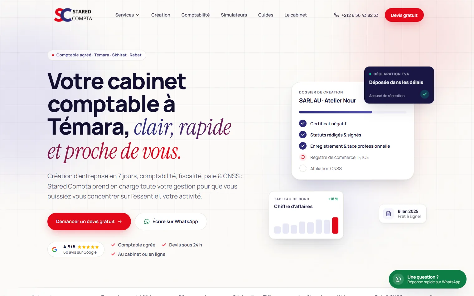Stared Compta — Un cabinet comptable qui se trouve sur Google.